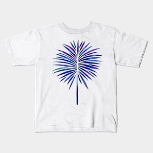 fan palm indigo Kids T-Shirt